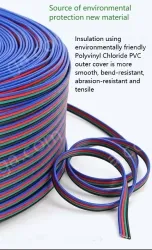 LED light connecting cable 16AWG*8 and (26/0.254TS)
